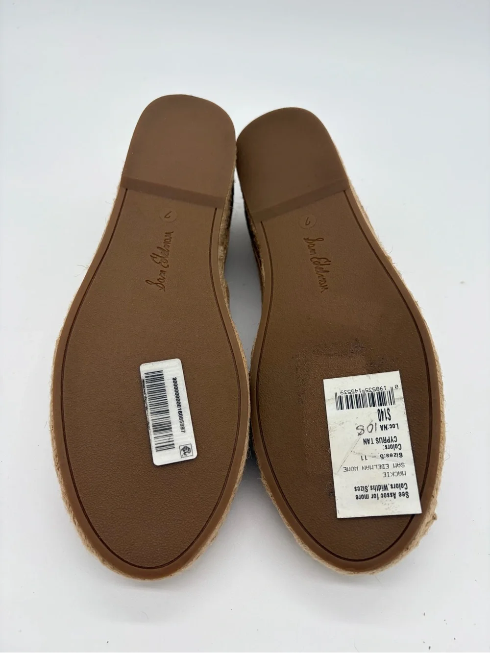 Sam Edelman Tan Suede Mary Jane Espadrilles New without Box
